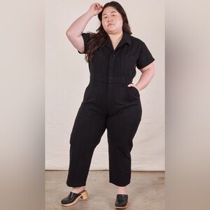 Big Bud Press Black Short Sleeve Jumpsuit Size 1XL